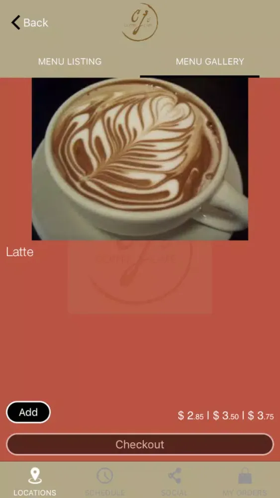 CJ's Coffee Cafe سکرین شاٹس